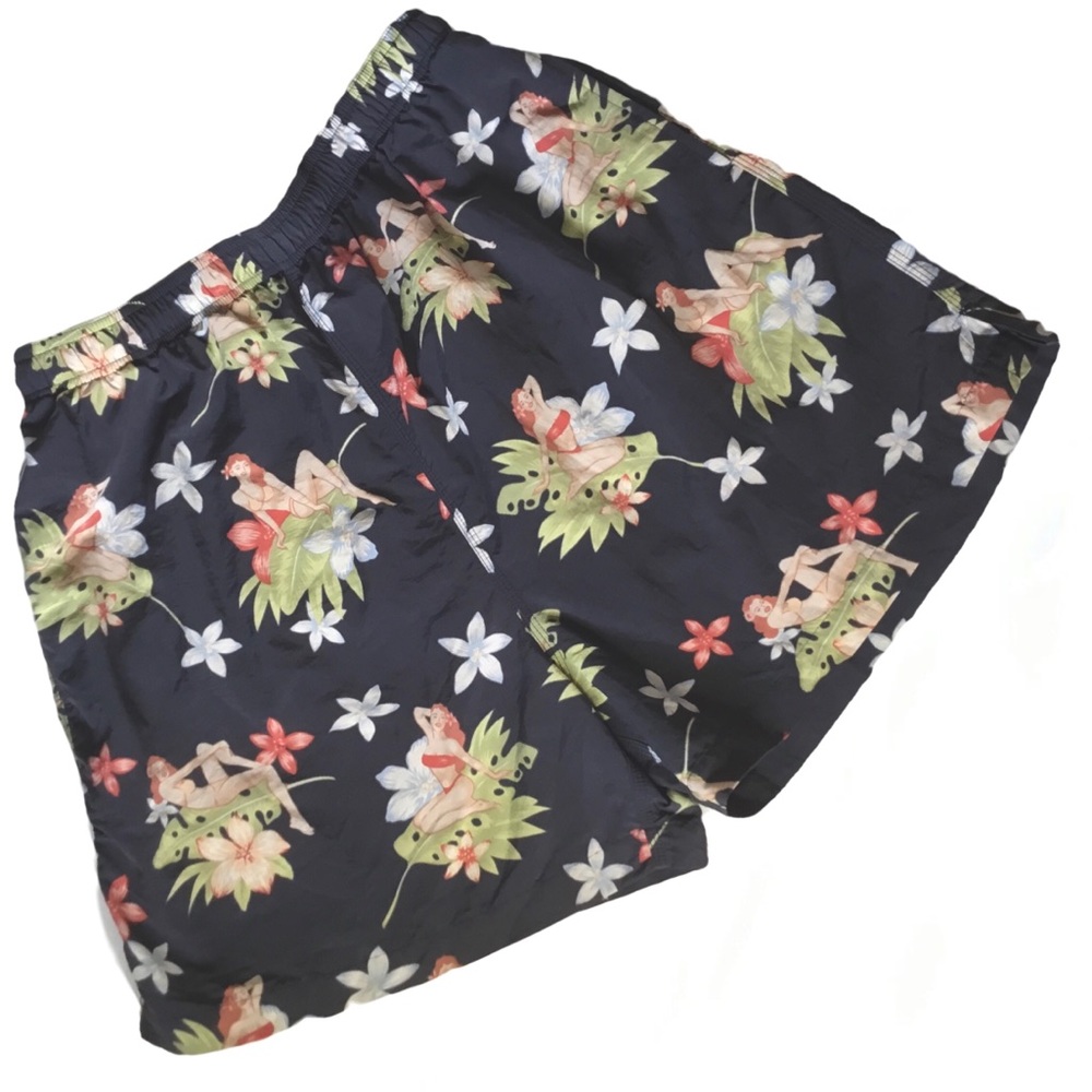 Tommy Bahama Hawaiian Girls Swim Trunks. Sz L